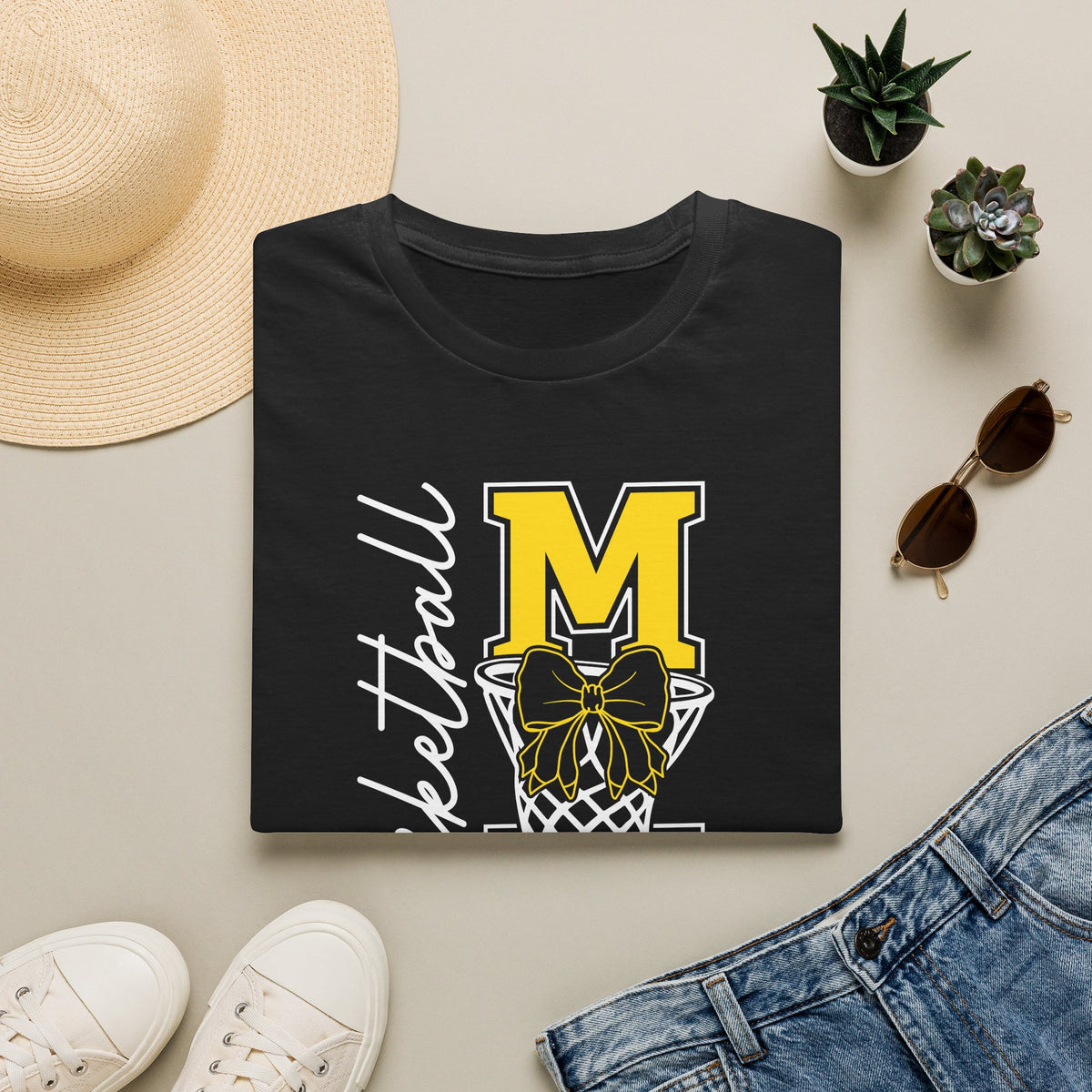 Basketball Mom Bow