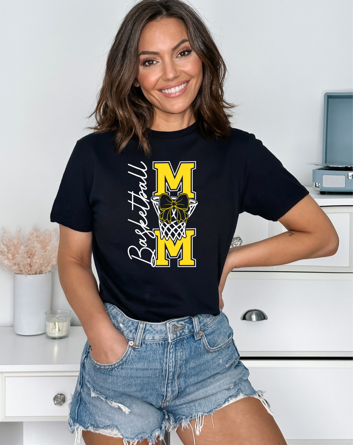Basketball Mom Bow