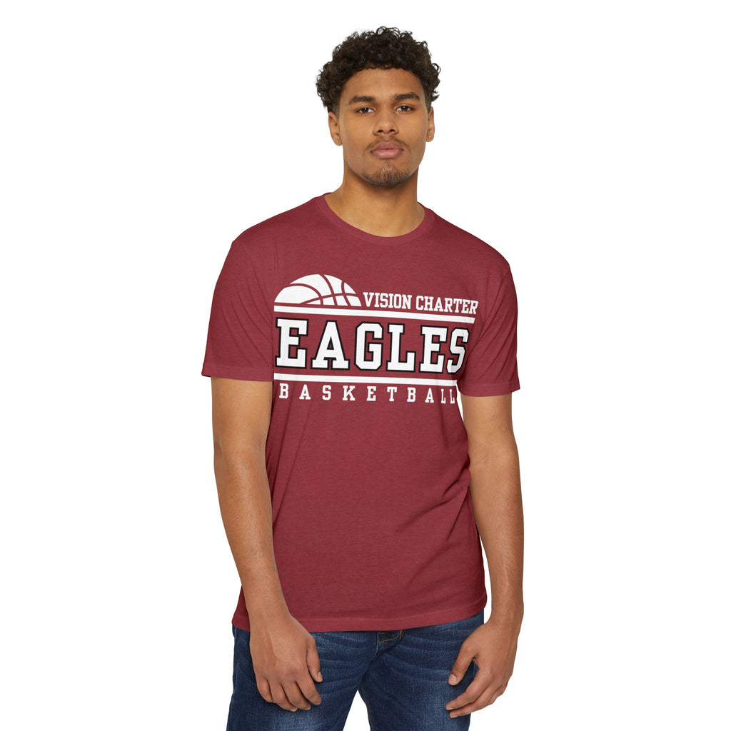 Classic Eagles Basketball Tee - Maroon